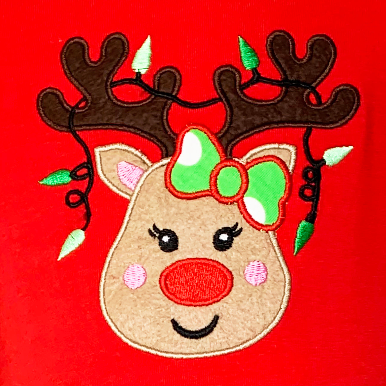 AnnLoren Girls Boutique Winter Holiday Rudolph Reindeer Tunic and Legging Set