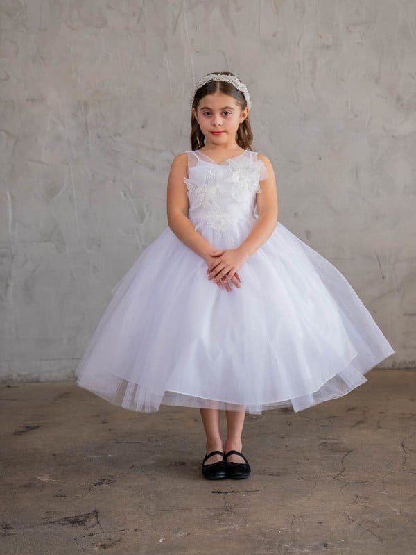 Fully lined special occasion dress Calla Collection D-835 built with a silky-smooth anti-static inner comfort lining.