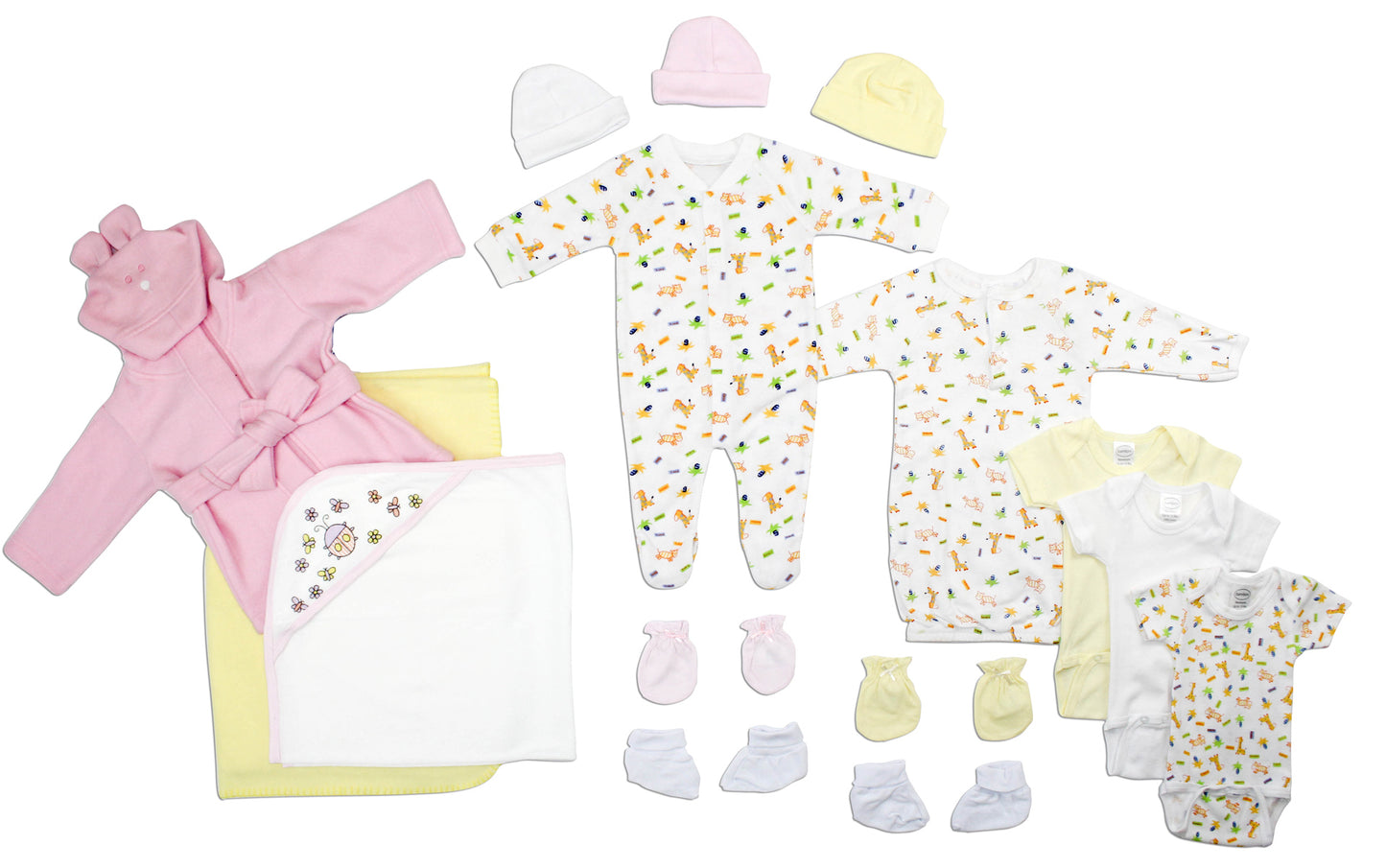 Newborn Baby Girls 15 Pc Layette Baby Shower Gift Set LS_0122