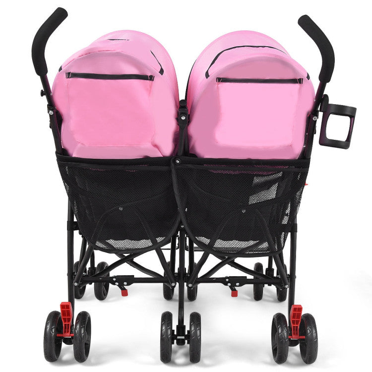 Foldable Twin Baby Double Stroller