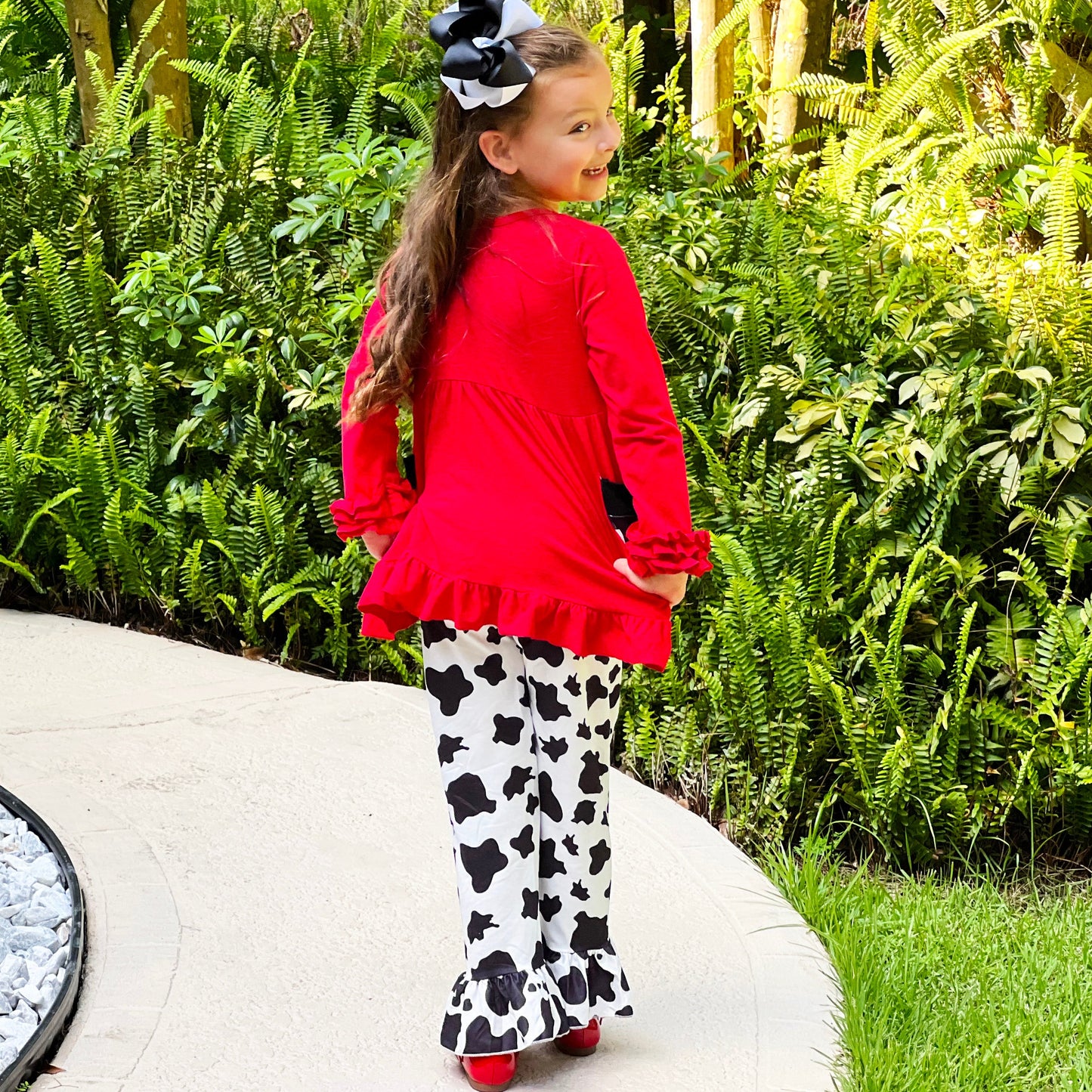 AL Limited Little Big Girls Boutique Cowgirl Rodeo Party Cotton 2 pc Set