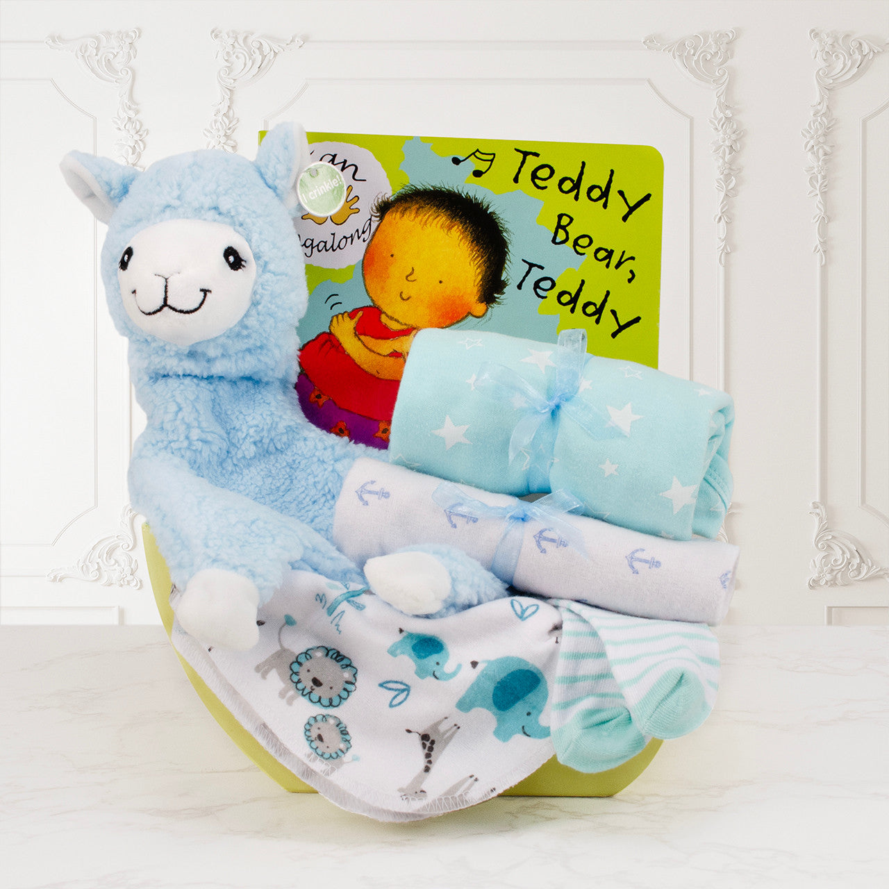 Bedtime Baby: Baby Boy Gift Basket