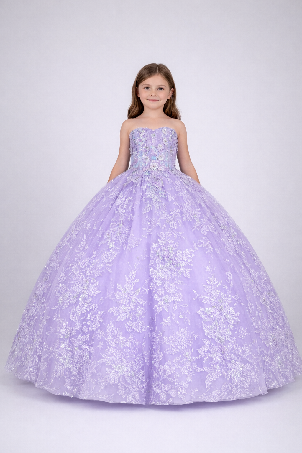 Calla Collection SCK-323 formal dress highlighting a secure back closure, smooth inner protective lining, and premium factory edge stitching.