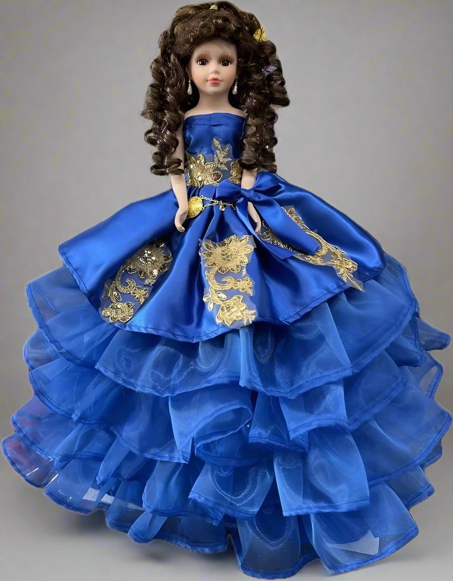 Children's doll accessory called Charra by Calla Collection, featuring a colorful doll with detailed clothing and accessories.