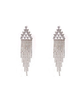 Calla Collection Earrings TR-11018 Opulent Sparkling Rhinestone Dangle Earrings