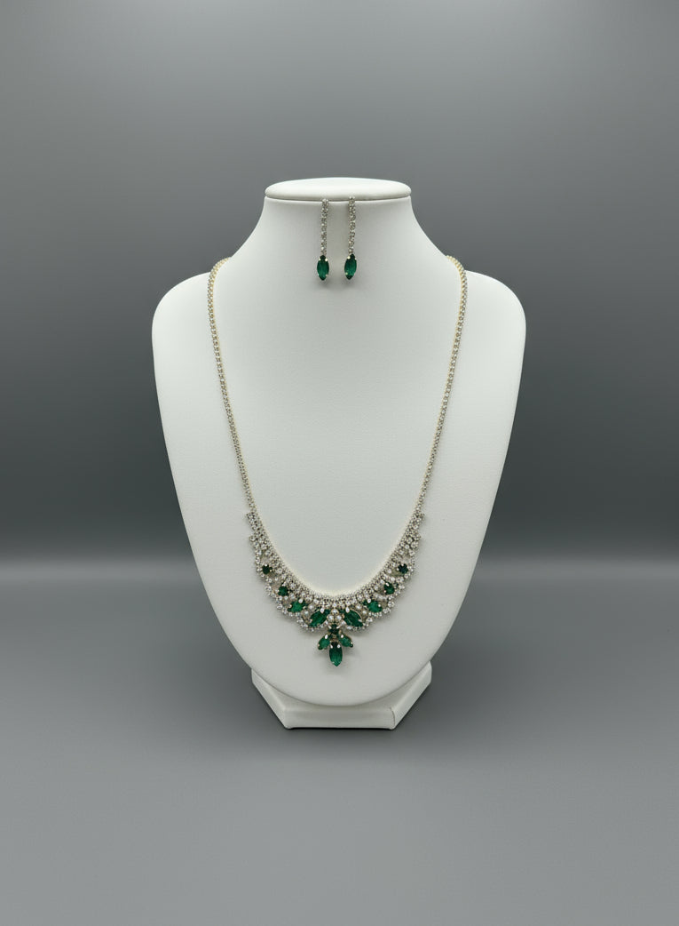Calla Collection TR-3165 Dazzling Luxury Necklace, Earring & Bracelet Set
