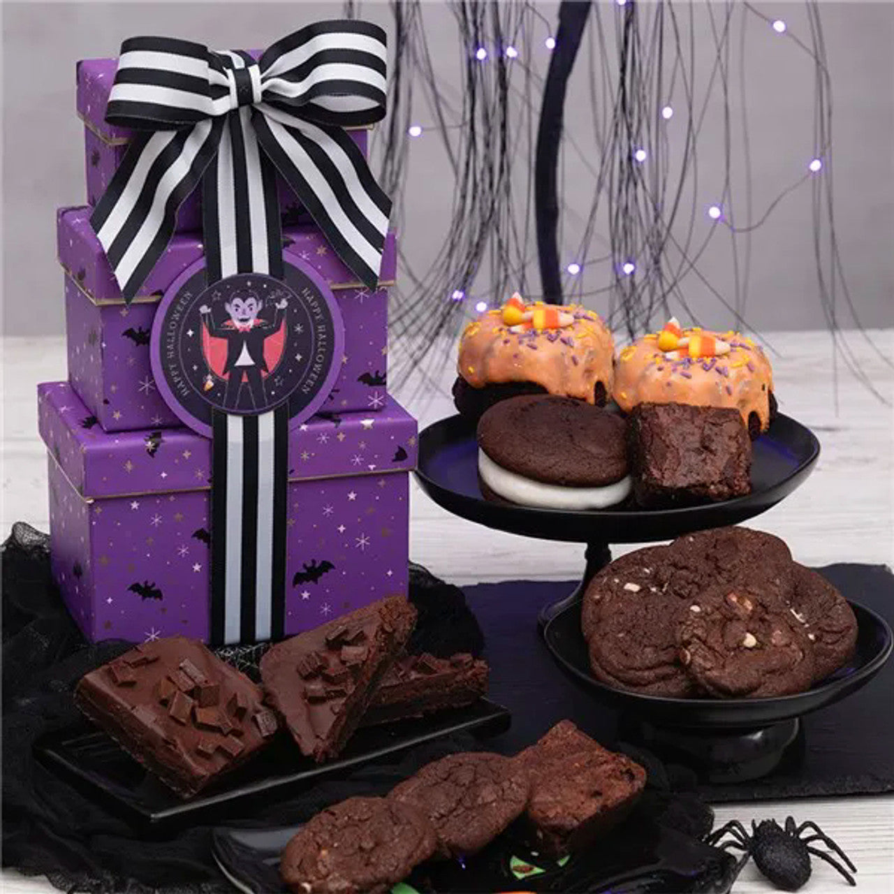 HAPPY HALLOWEEN: BAKED GOODS GIFT TOWER