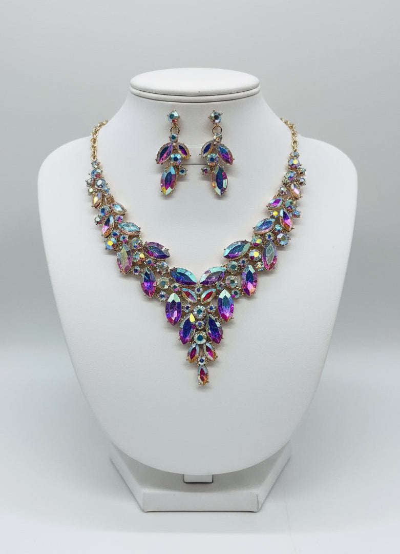 Calla Collection TR-367 High-Quality Sophisticated Necklace & Earring Set