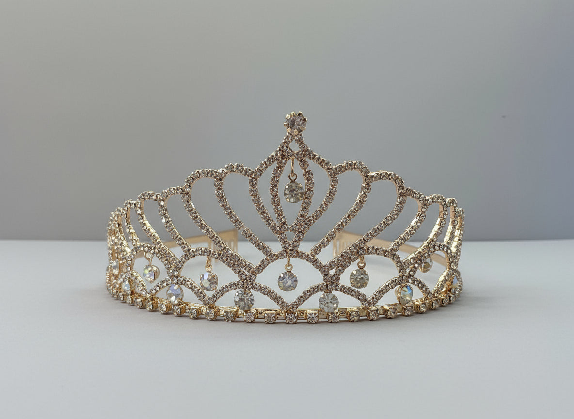 Calla Collection Tiara TR-898 Dainty Royalty Accent Crown