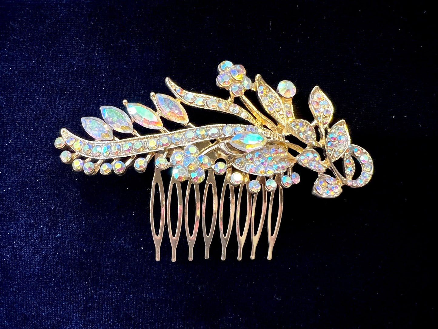 Calla Collection Hair Comb TR-40886 Sparkling Glamour Rhinestone Hair Comb