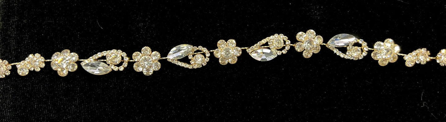 Calla Collection Hair Wrap TR-613 Elegant Floral Design Hair Wrap