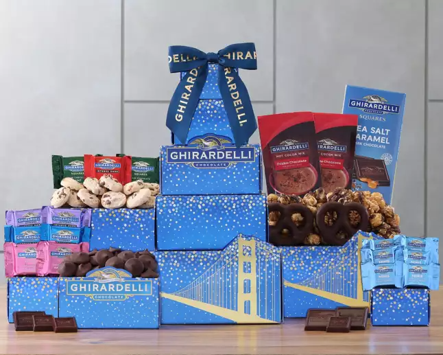 Ghirardelli Dark Chocolate Lovers Gift Tower