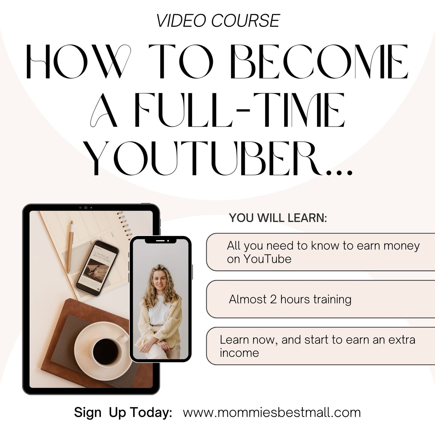 Would you like to earn a full-time income as a YouTuber?