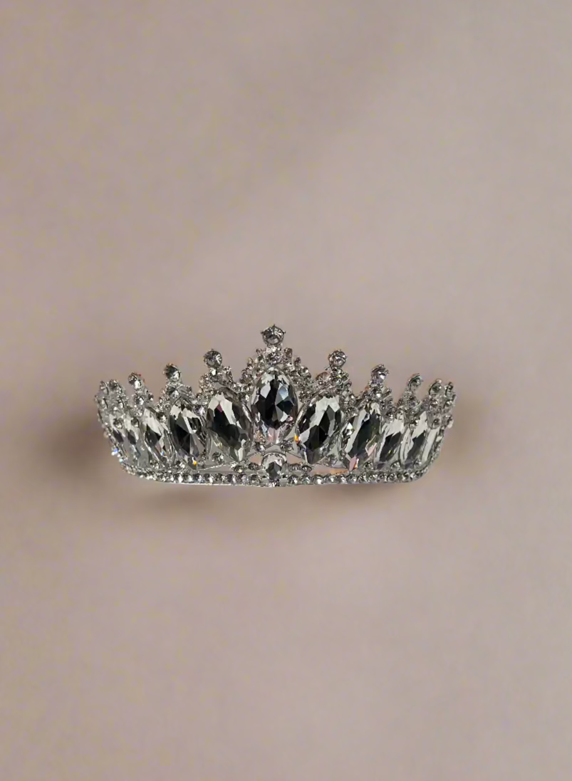 Calla Collection Crown TR-912 Large Dazzling Rhinestone Tiara