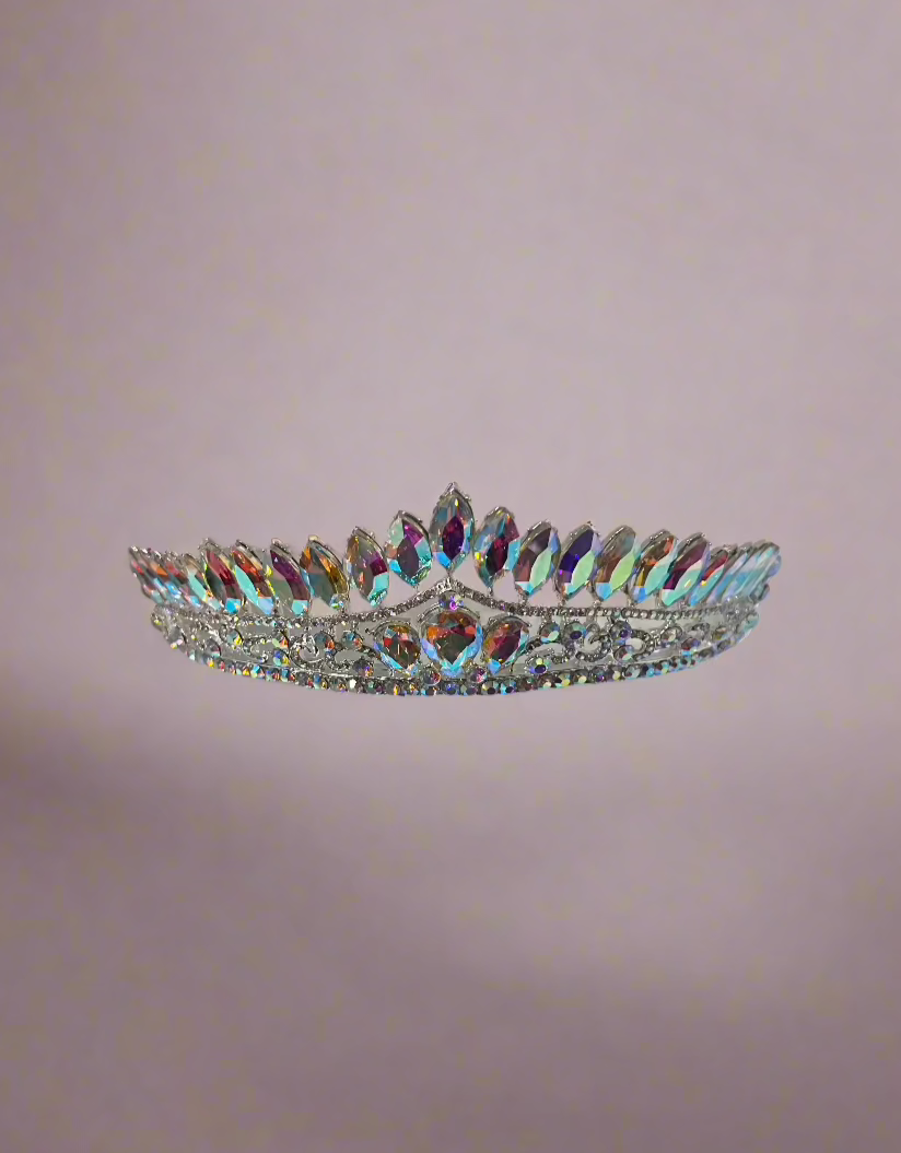 Calla Collection Tiara TR-41087 Sparkling Bridal Rhinestone Crown