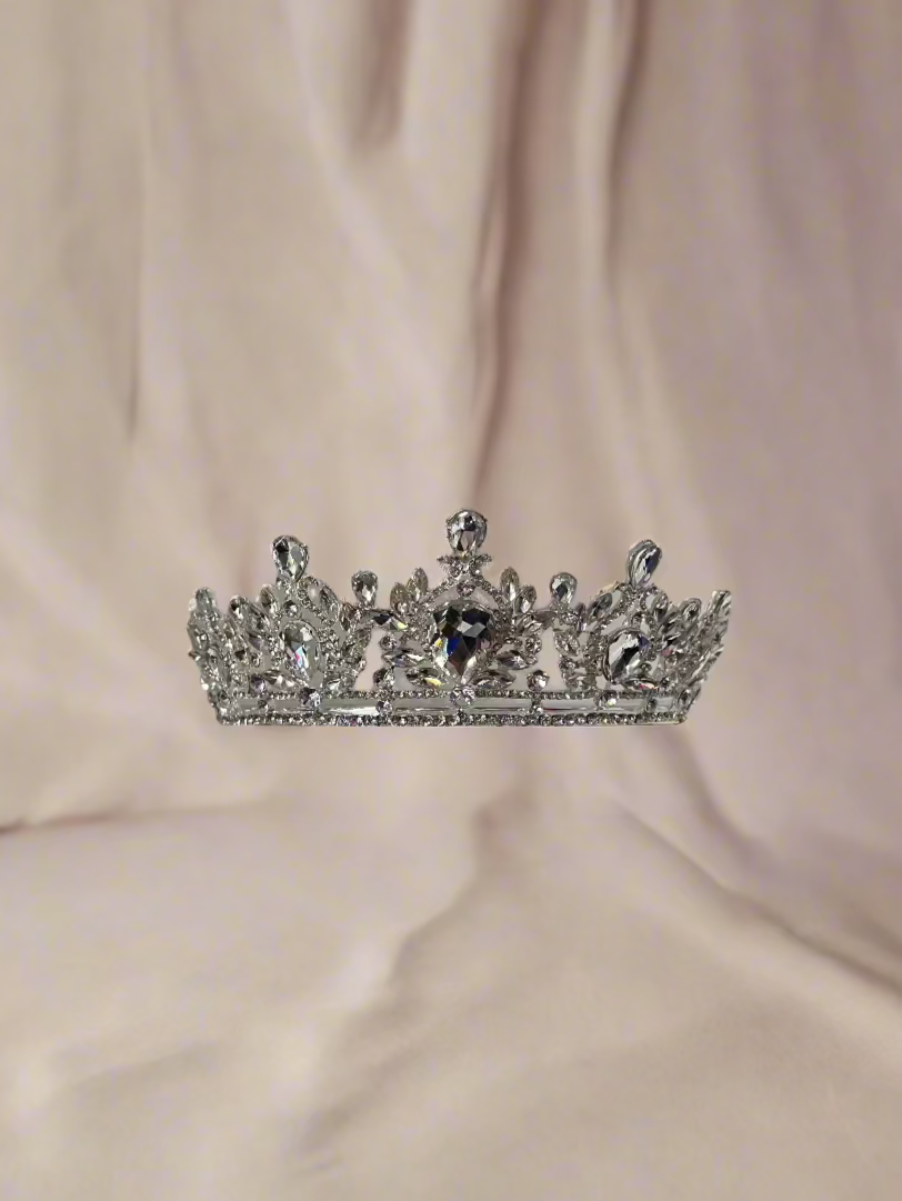 Calla Collection Tiara TR-40987 Regal Intricate Detail Crown