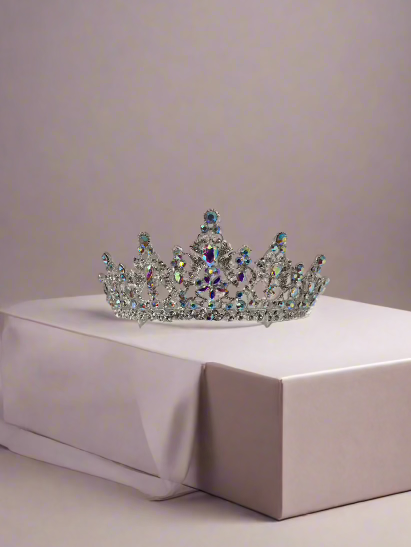 Calla Collection Tiara TR-40984 Intricate Grace Formal Crown