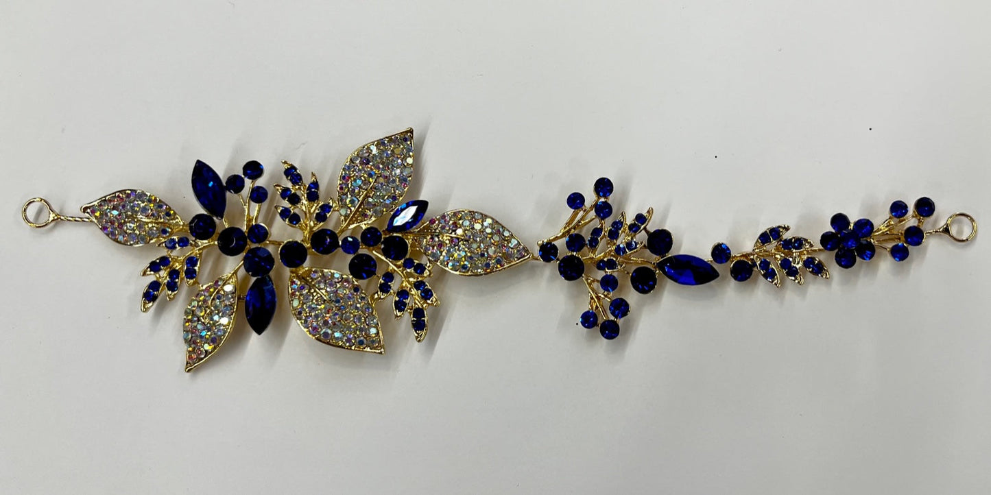 Calla Collection Hair Wrap TR-0797 Rhinestone Flower Glamour Hair Wrap