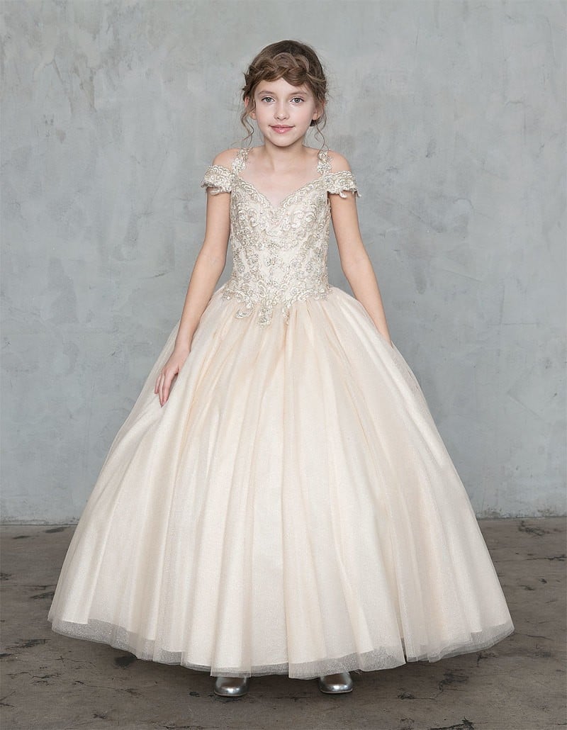 Calla Collection KY-208 mini quinceañera dress engineered with hidden layers of structured crinoline netting