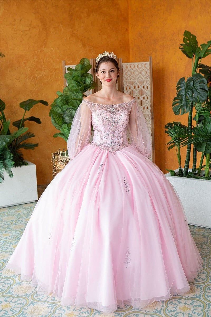Classic floor length mesh children formal wear Calla Collection KY-71289