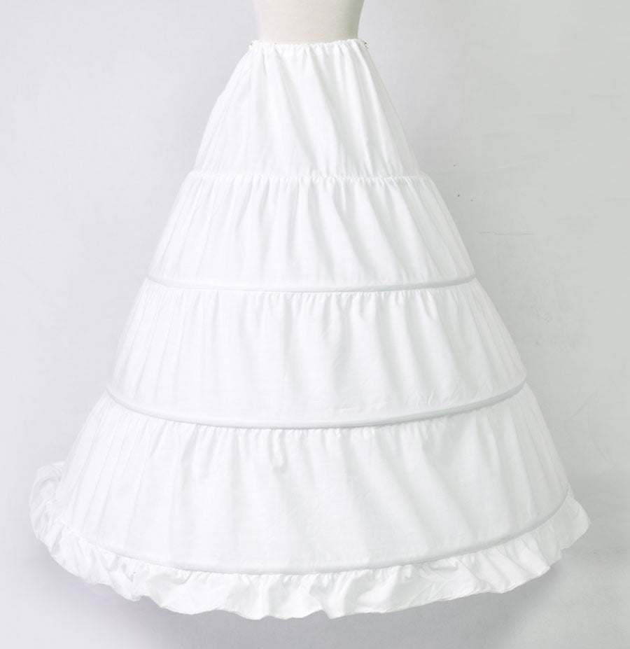 Calla Collection Petticoat PTC-4HOOP 4-Hoop Durable Shape Underskirt