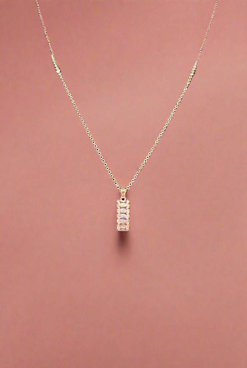 Calla Collection TR-22290 Elegant Cubic Zirconia Pendant Necklace Set