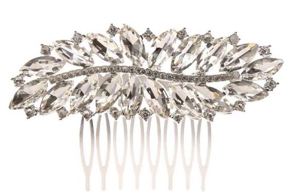 Calla Collection Hair Comb TR-41112 Flawless Polished Special Occasion Hair Comb