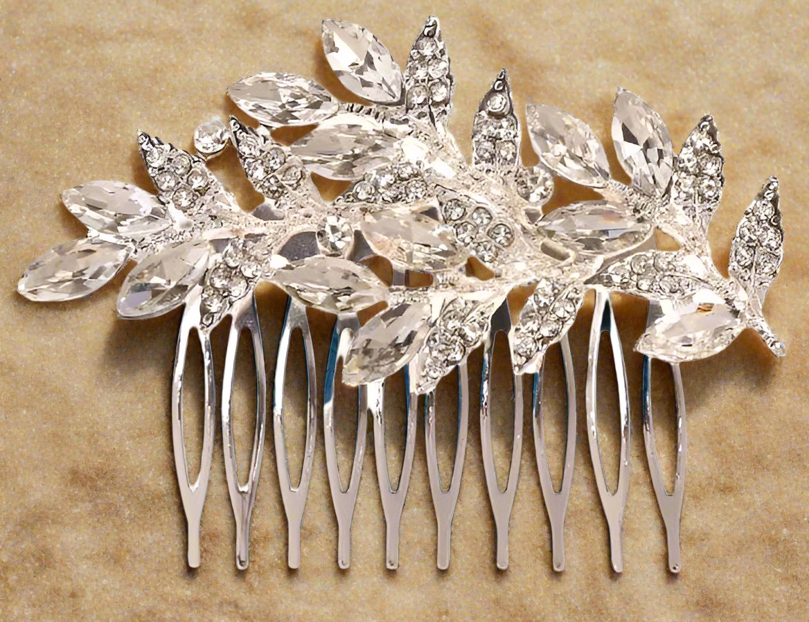 Calla Collection Hair Comb TR-41166 Elegant Versatile Rhinestone Hair Comb