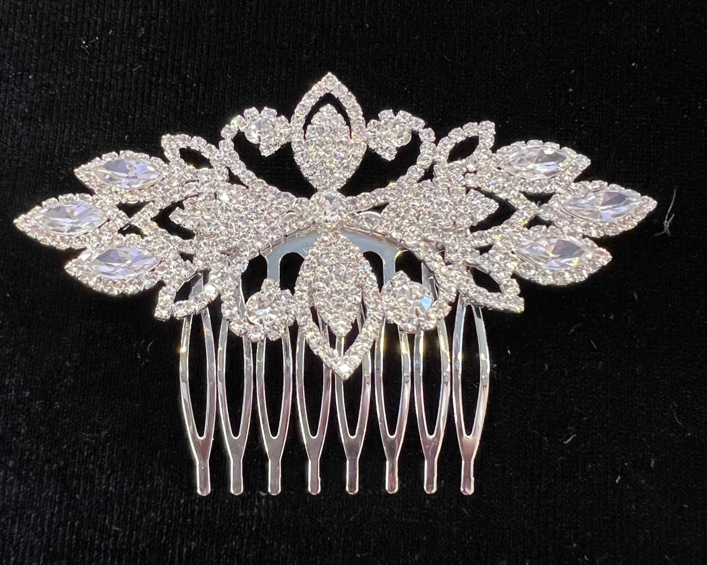 Calla Collection Hair Comb TR-41100 Sparkling Star Rhinestone Hair Comb