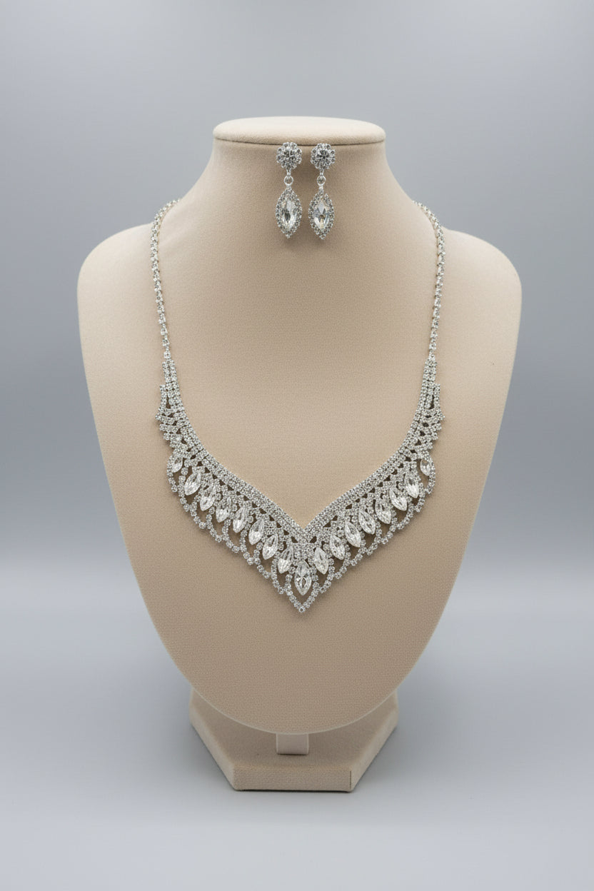 Calla Collection TR-20350 Formal Necklace & Earring Set