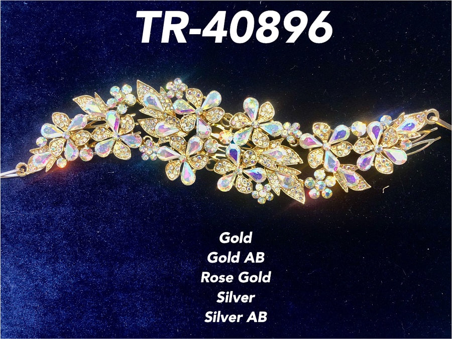 Calla Collection TR-40896 Large Rhinestone Bridal Hair Comb