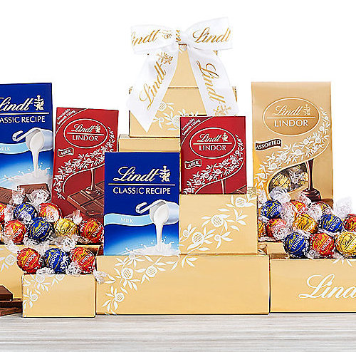Golden Lindt: Chocolate & Sweets Gift Tower