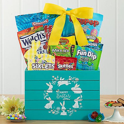 Easter Delight: Easter Gift Basket - Teal
