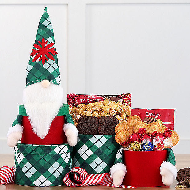 Whimsical Gnome: Holiday Gift Tower