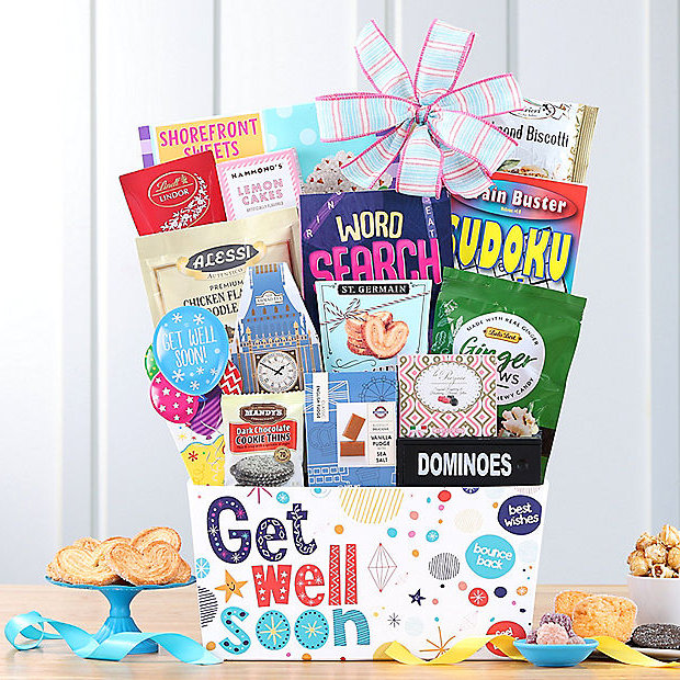 Deluxe Get Well Soon: Get Well Gift Basket