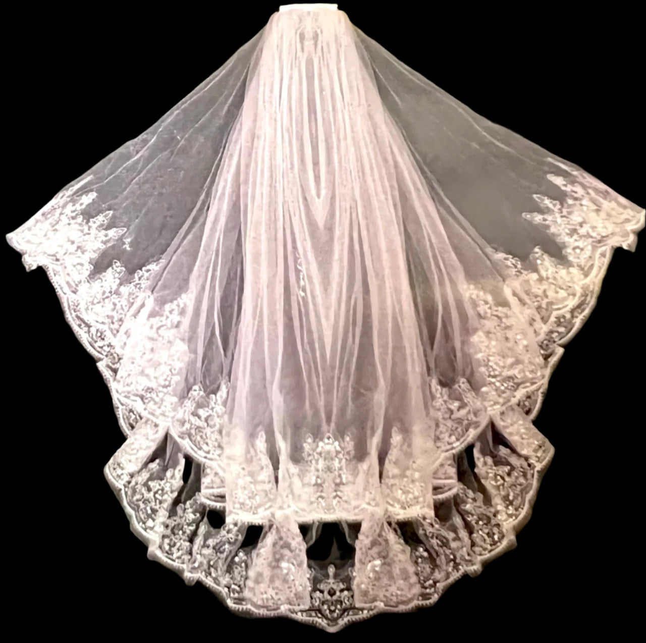 Calla Collection WV-317 kids formal sheer tulle dress veil cape