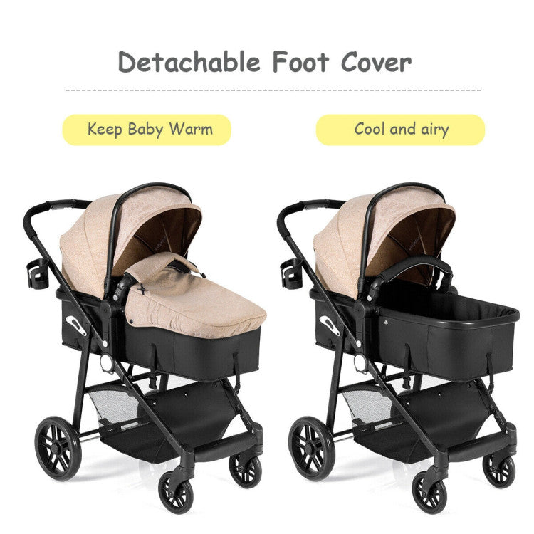 Baby Joy 2-in-1 Foldable Pushchair