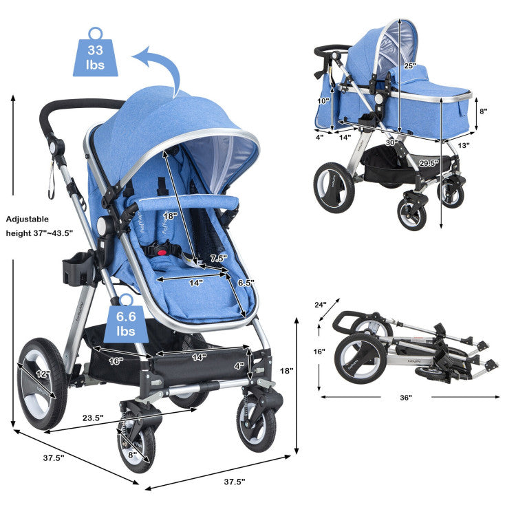 Folding Aluminum Baby Stroller Baby Jogger