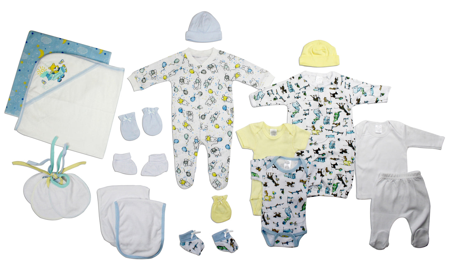 Newborn Baby Boy 19 Pc Layette Baby Shower Gift Set LS_0016