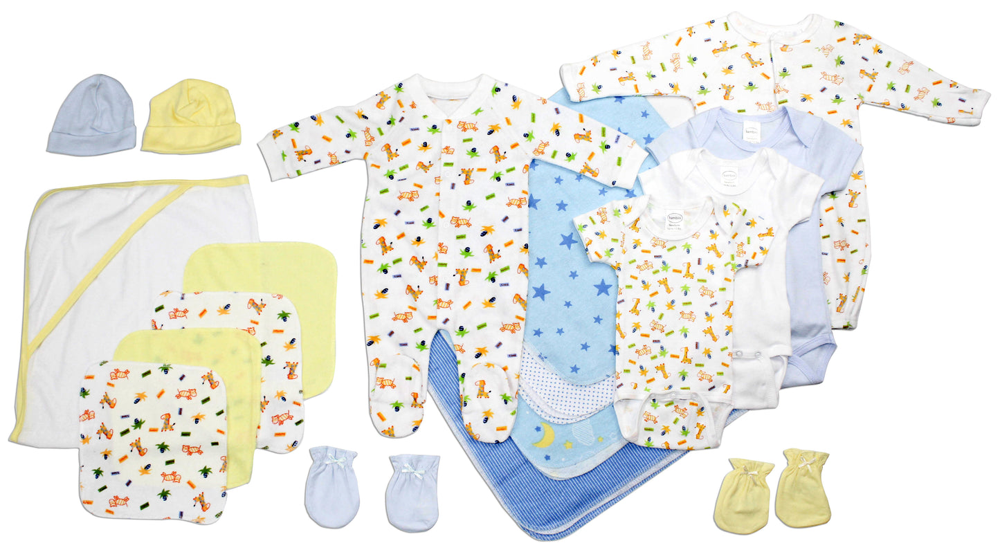 Newborn Baby Boy 18 Pc Layette Baby Shower Gift Set LS_0026