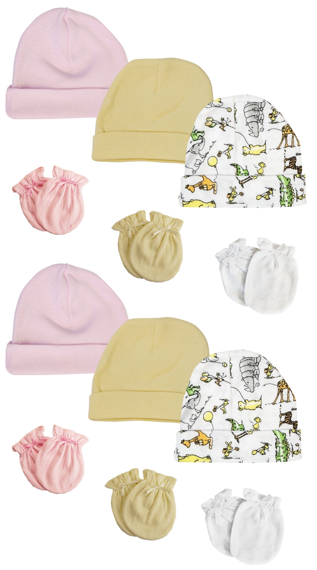Boys Girls Caps and Mittens (Pack of 12) NC_0299
