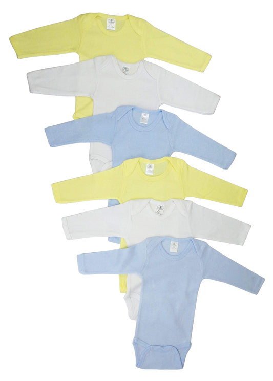 6 Pack Boy's Rib Knit Long Sleeve Onesie-Bambini-Baby Bodysuit,Baby Clothes,baby onesies,Body Suit