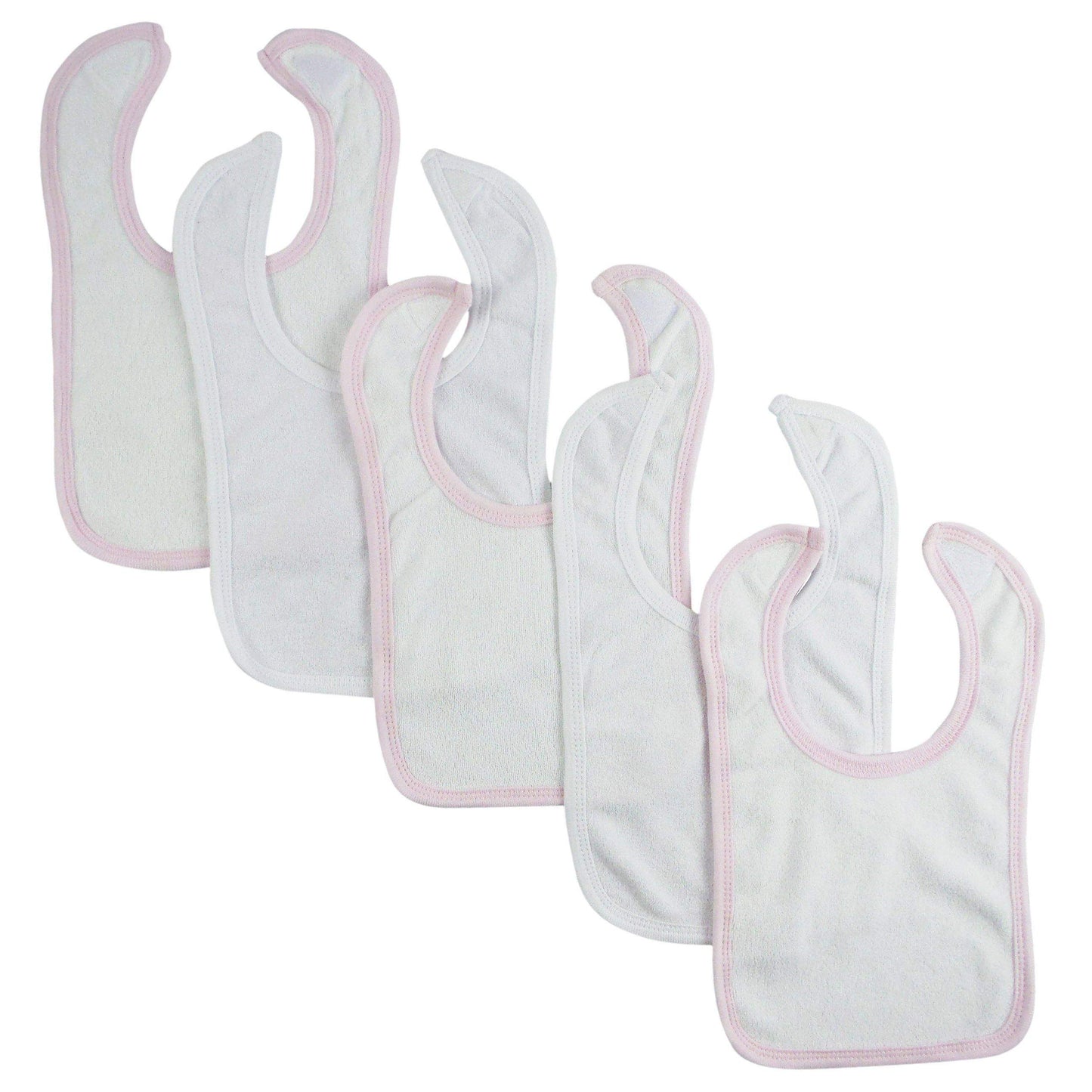 Bambini Interlock Bib (Pack of 5)-Bambini-Baby Bibs,Baby blanket,Baby Clothes