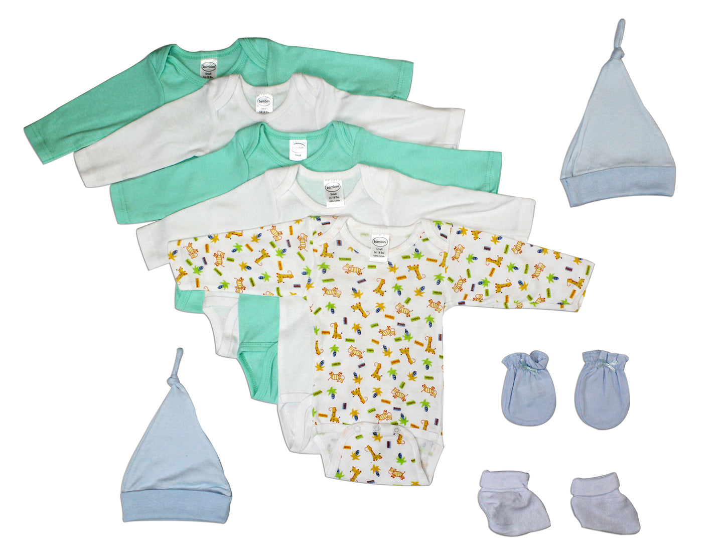 Newborn Baby Boys 9 Pc Layette Baby Shower Gift Set LS_0058