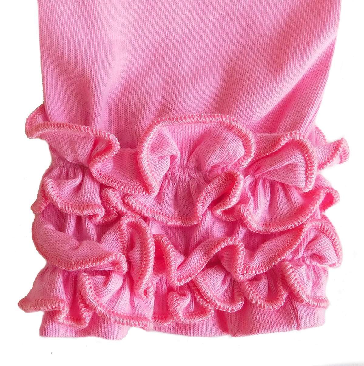Leggings Pink Ruffle Butt Baby Girls Boutique  Set 6-18m-AnnLoren-12-18 Mo,6-12 Mo,ANNLOREN,Baby Leggings,Fall & Winter,Fall & Winter 2020,Pink