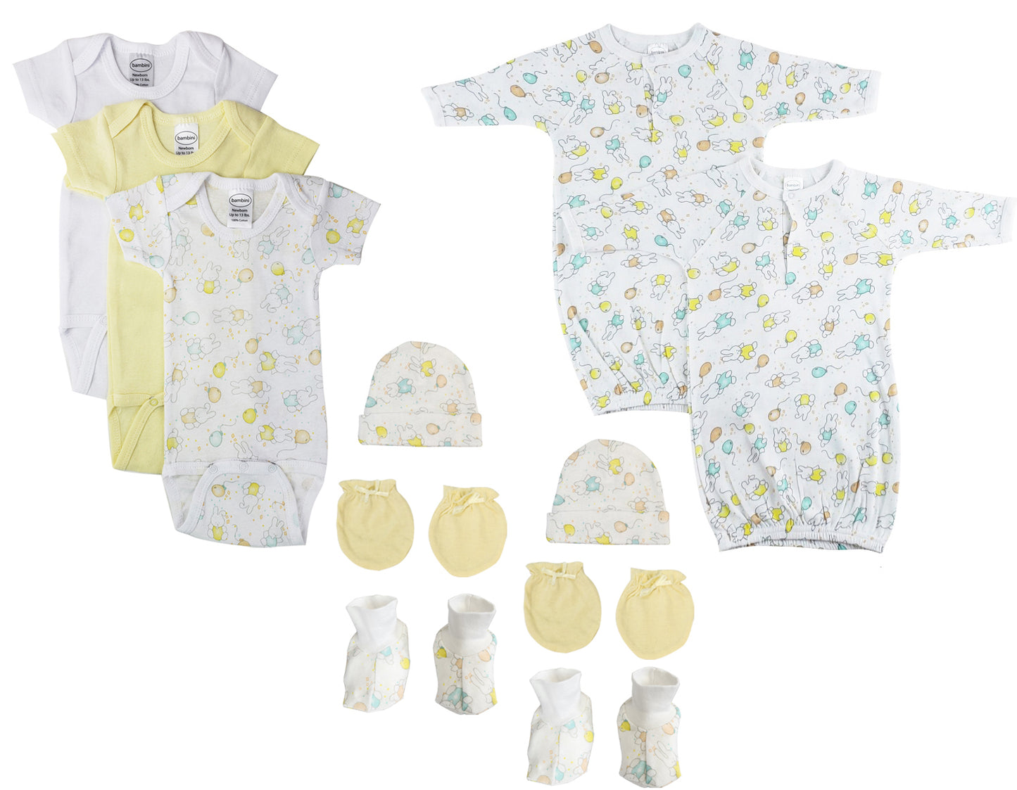 Unisex Newborn Baby 11 Pc Layette Sets NC_0649
