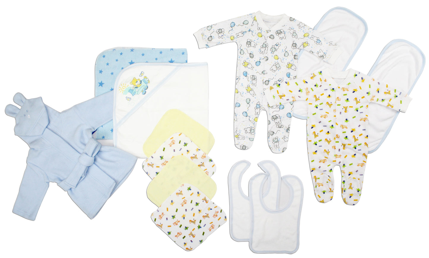 Newborn Baby Boys 13 Pc Layette Baby Shower Gift Set LS_0107