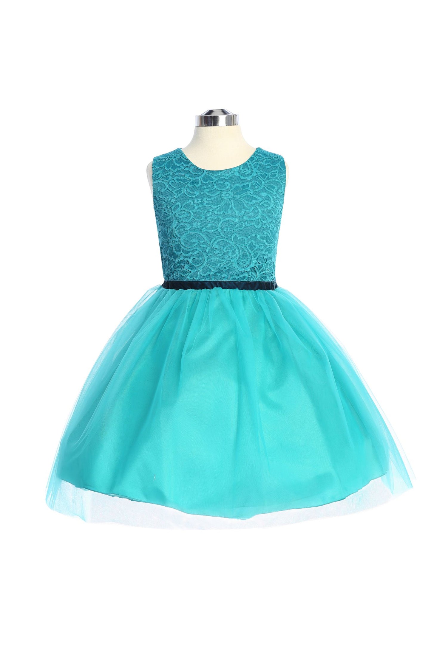 Stretch Lace Tulle Dress Plus Size - Discontinued