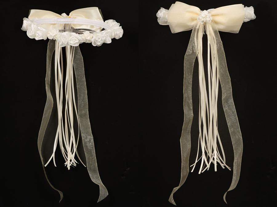 Floral Crown (Wreath)-Kid's Dream-1_2,3_4,5_6,7_8,big_girl,color_White,fabric_Satin,little_girl,size_02,size_04,size_06,size_08,size_10,size_12,size_14