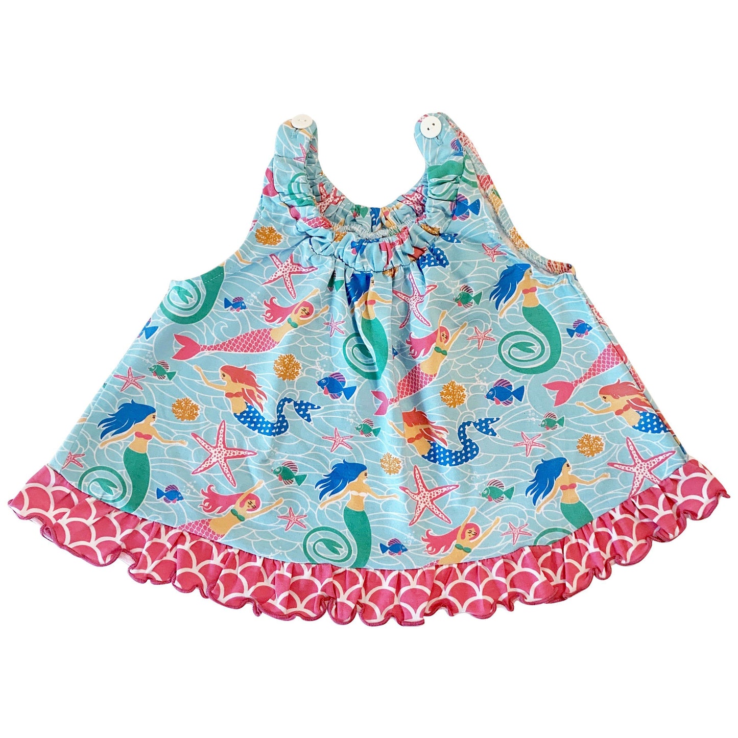 Mermaid Swing Top Spring Summer 3m to 6Y - Mommies Best Mall
